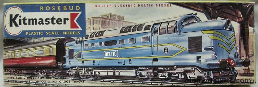 Rosebud Kitmaster HO English Electric Deltic Diesel Locomotive, 10 plastic model kit